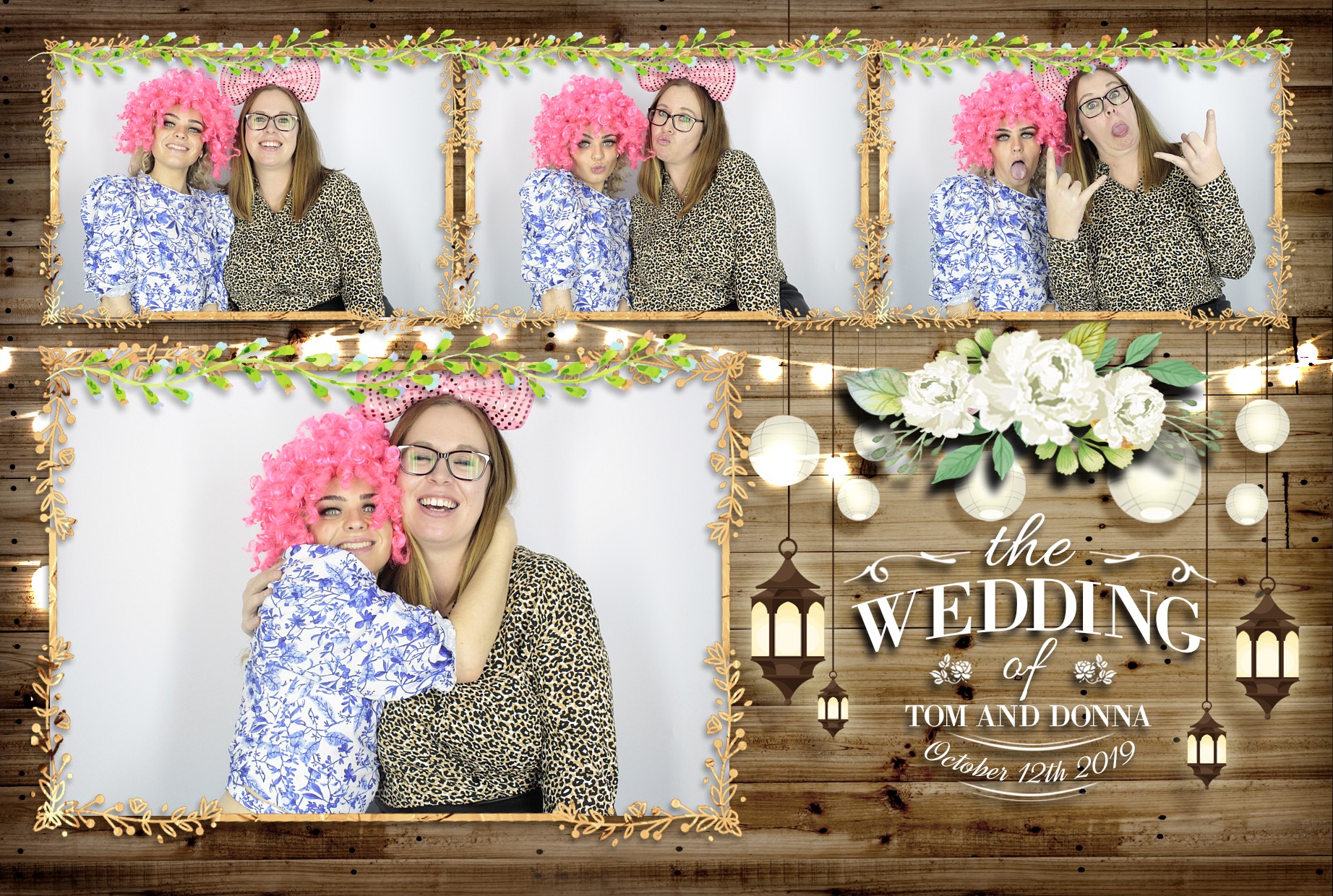 Tom & Donna's Wedding  | View more photos from the event at gallery.myphotoboothexperience.co.uk/u/MyPhotoBoothExperienceLtd/Tom-Donnas-Wedding